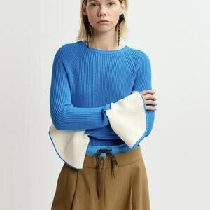 Essentiel Antwerp Goodies Blue Curacao Pullover Sweater XS New